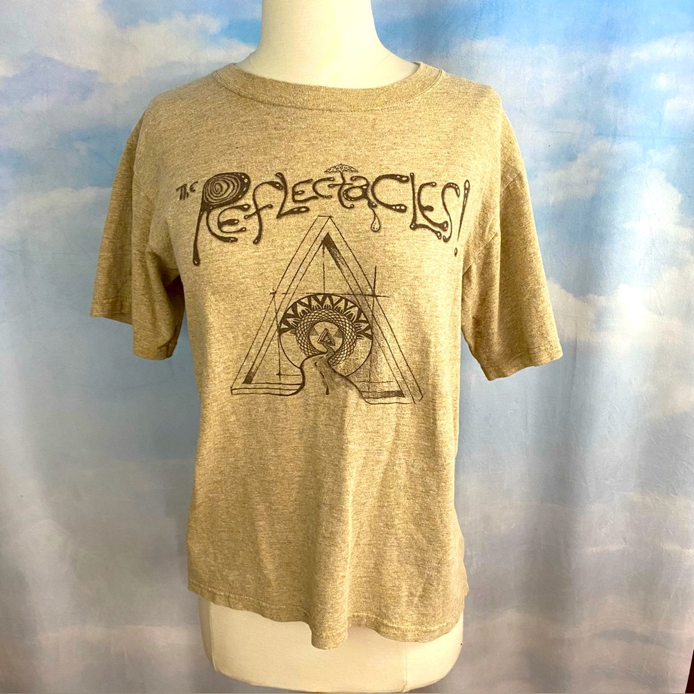Reflectacles Graphic Beige T-Shirt Size Small